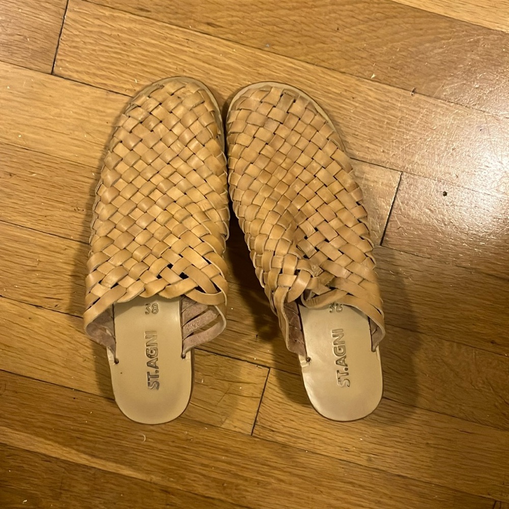St. Agni woven mules
